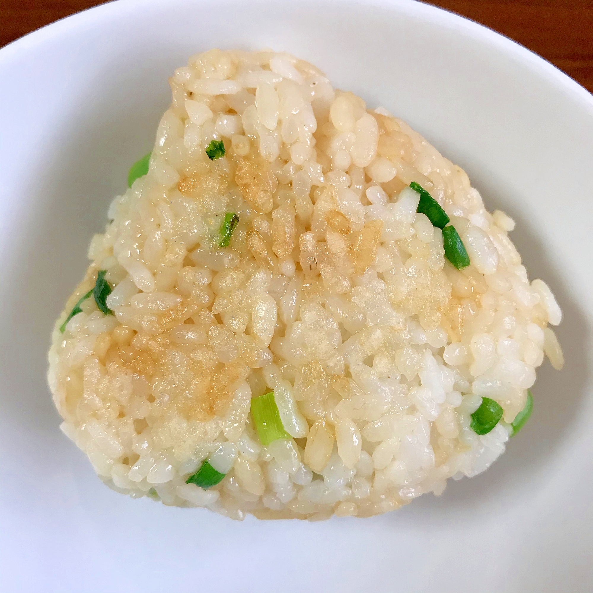 小葱入りの焼きおにぎり