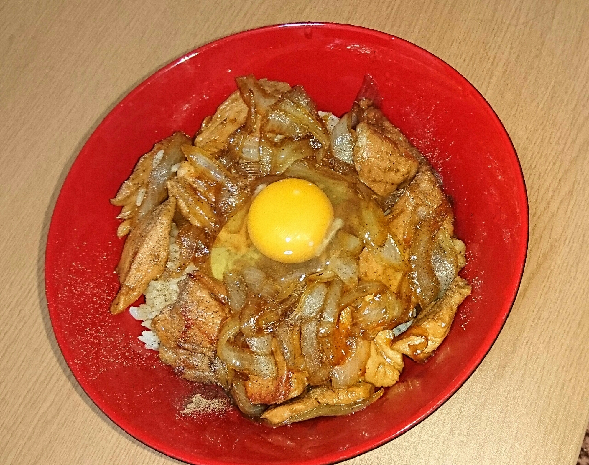 お店のような　ロース豚丼