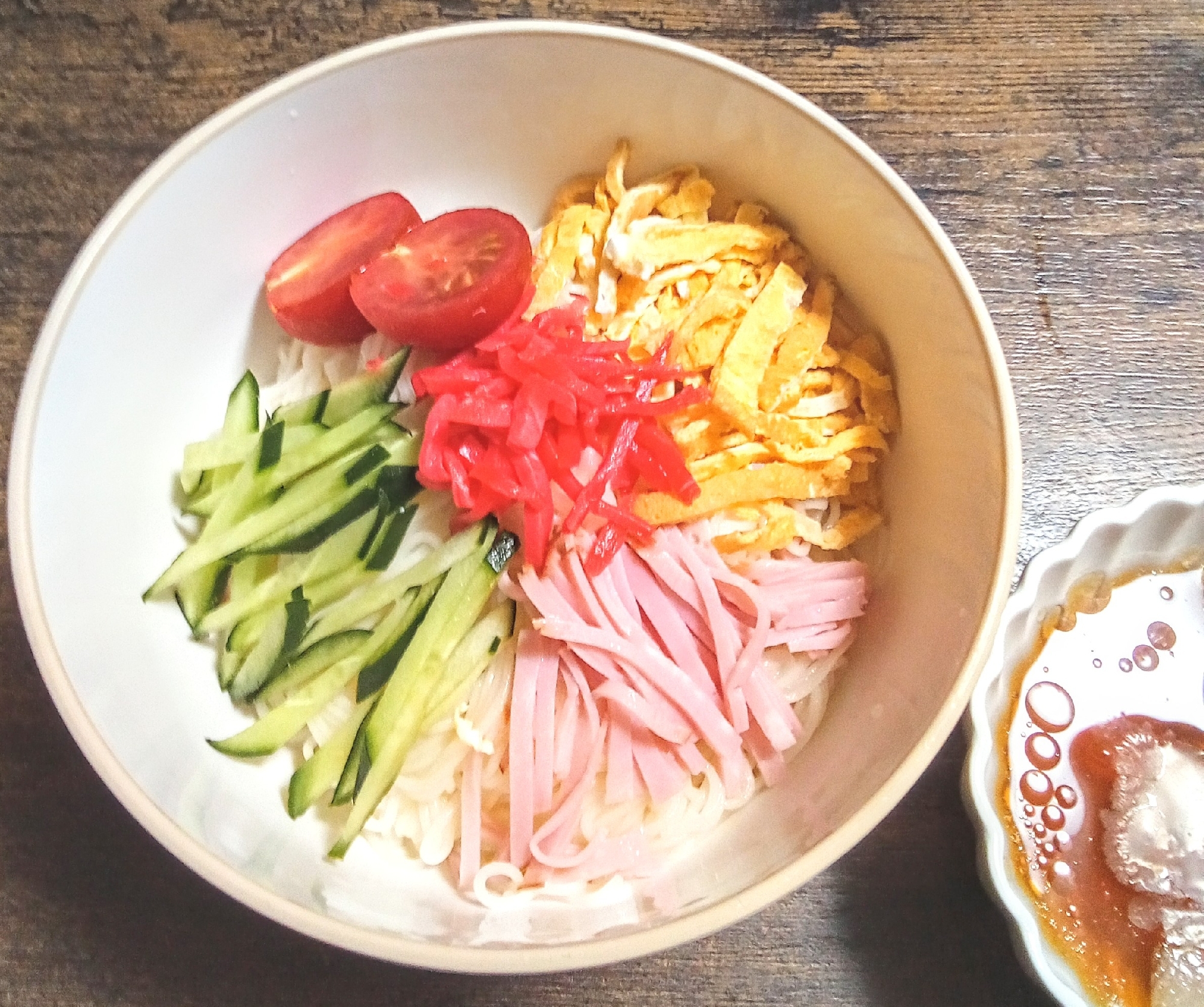 今日は暑かった！！そうめんDe冷やし中華