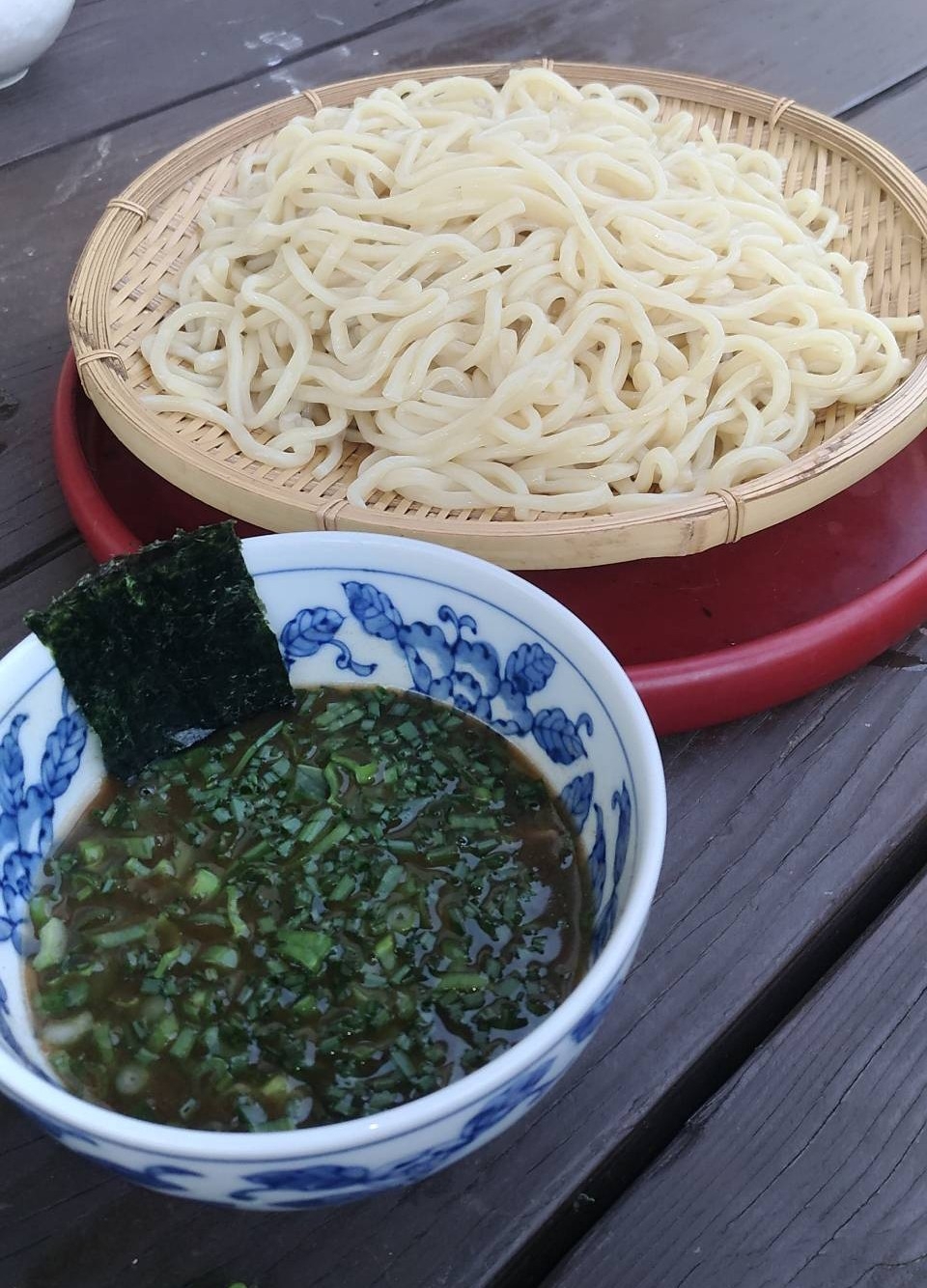 めんつゆで♪ねぎ好きの絶品つけ麺