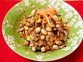御飯が進む✿胡桃と大豆のひじき煮✿