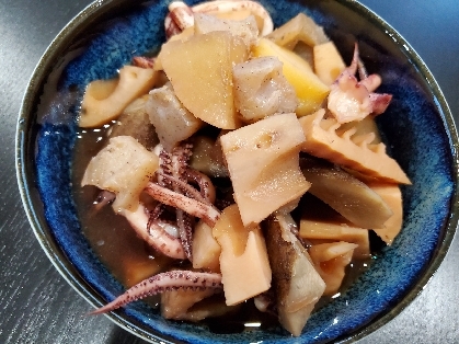 ゲソも美味しく！イカと大根の煮物