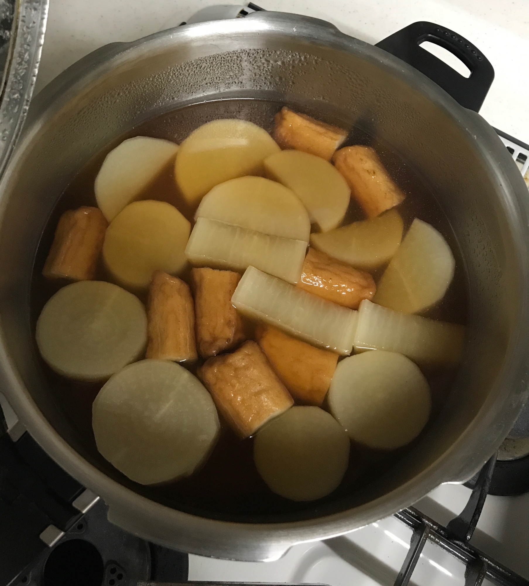 ごぼう天と大根の煮物