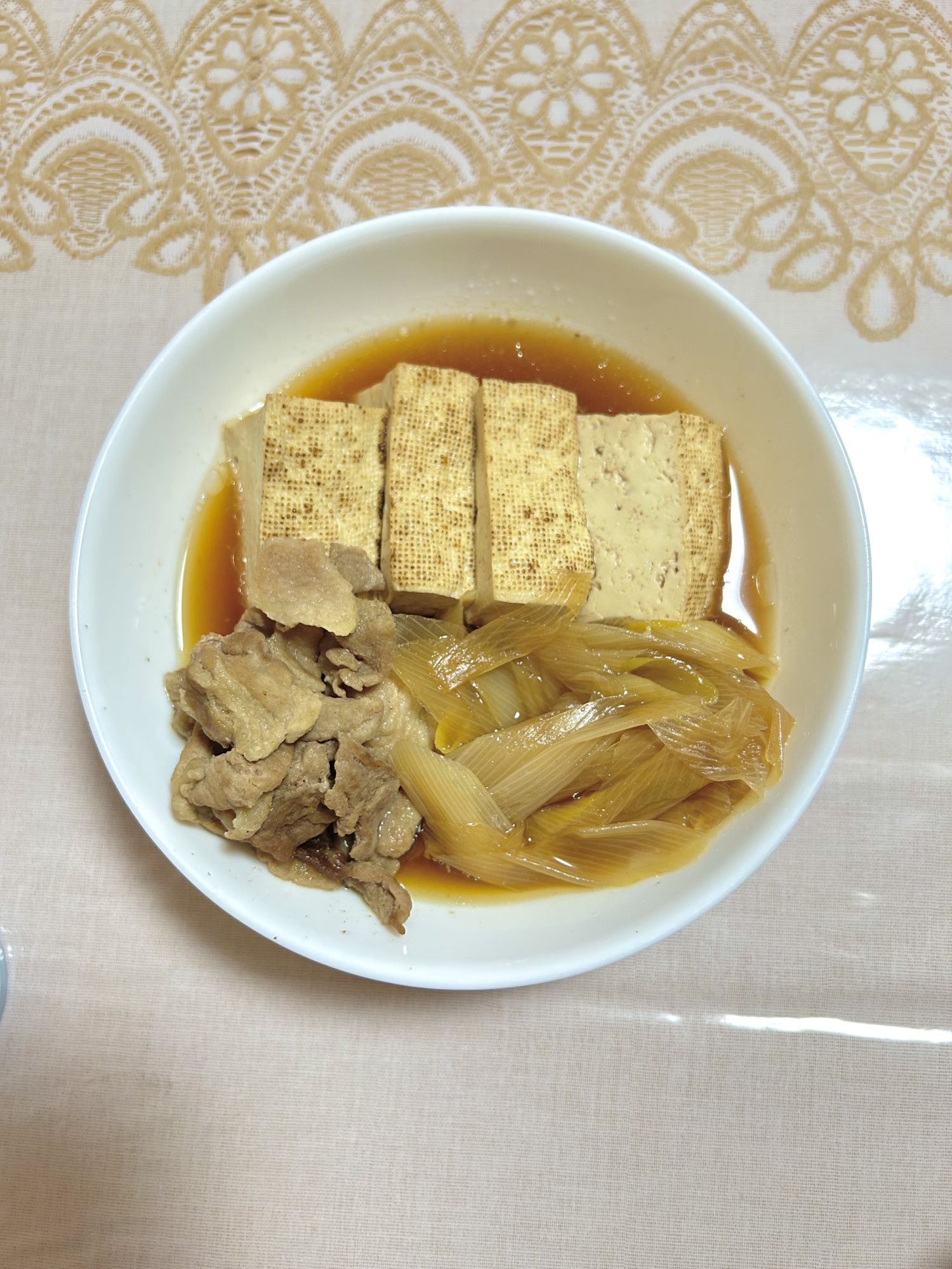 お手軽♪豚肉焼き豆腐