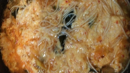 キムチで♪にゅうめん