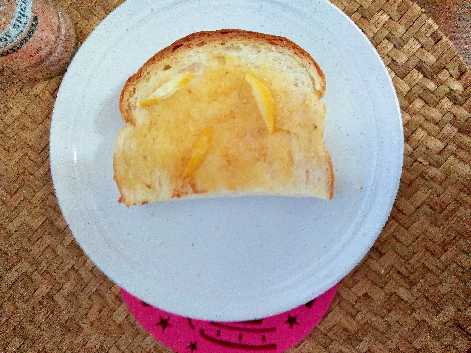 朝食♪さわやかレモン塩トースト