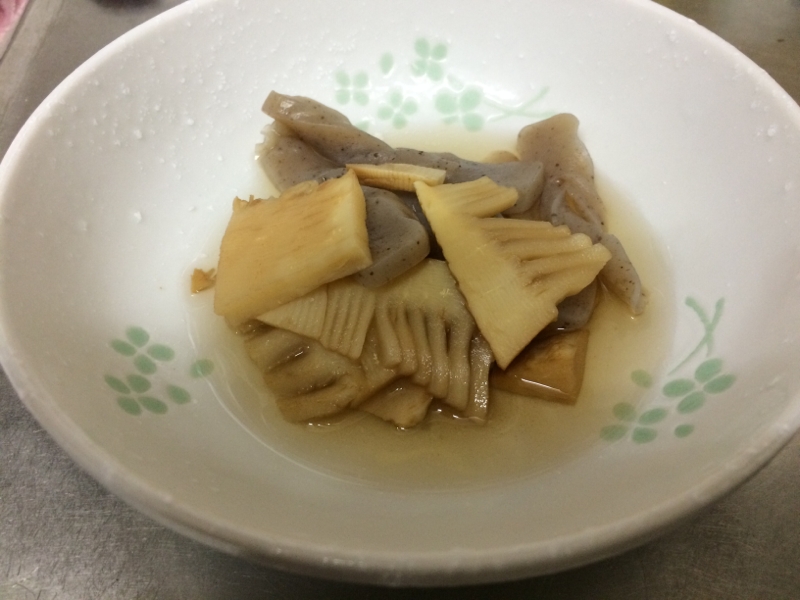 味付け麺つゆまかせ 筍とこんにゃくの煮物