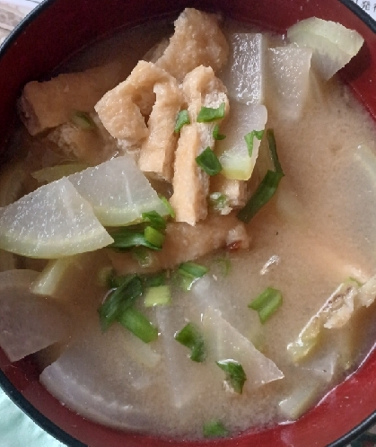 大根と油揚げの味噌汁