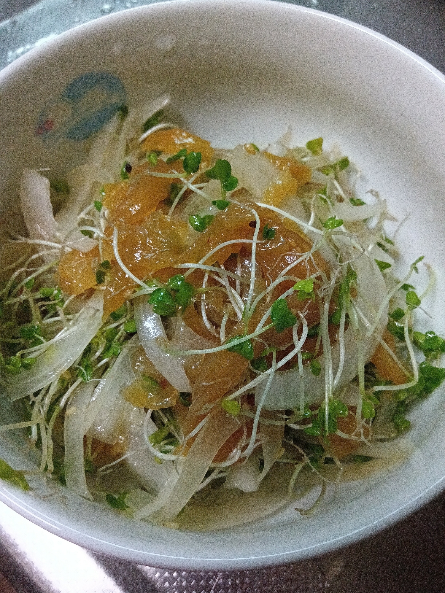 中華クラゲと新玉ねぎのさっぱりポン酢和え