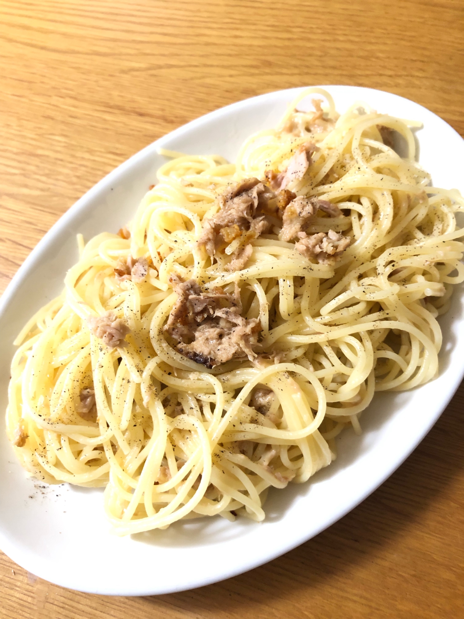 簡単♪和えるだけ！ツナ×チーズスパゲティ