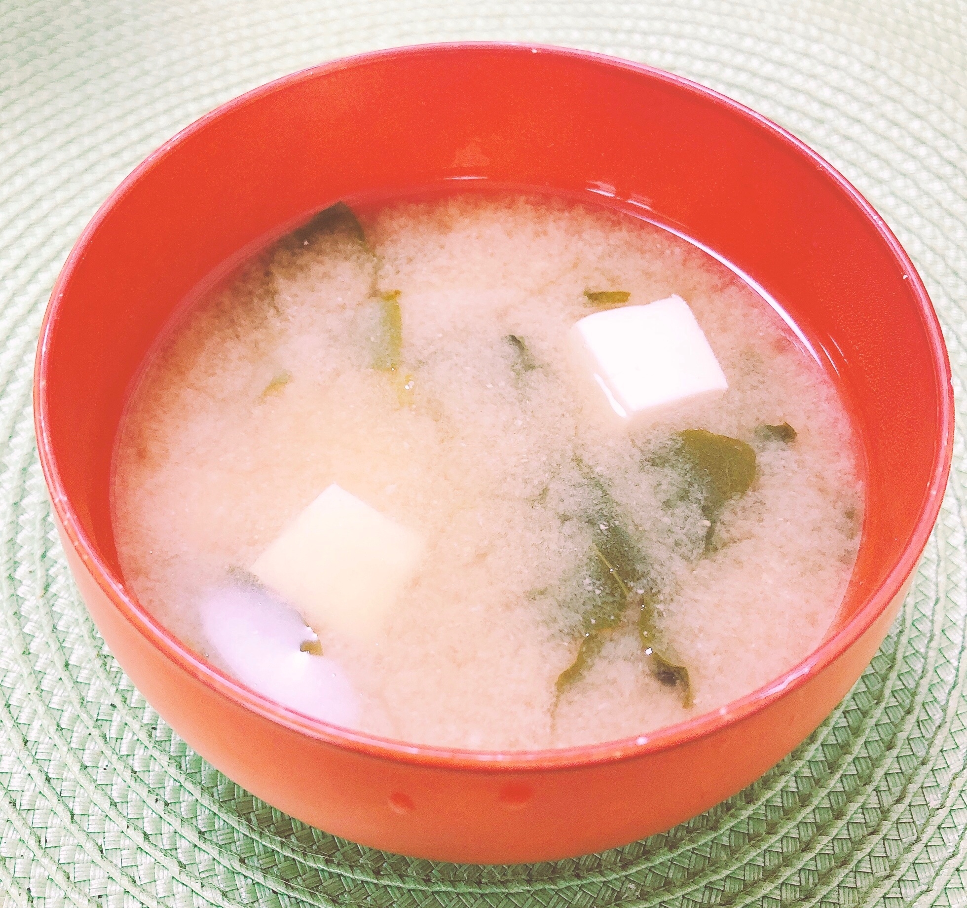 柔らかꕤ 白菜と豆腐の味噌汁✧˖°