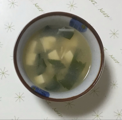 青梗菜の味噌汁