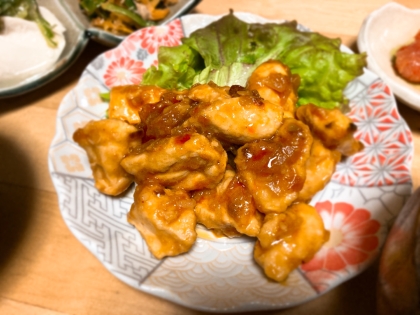 エビよりおいしい?!♡鶏むね肉で柔らかトリチリ♡