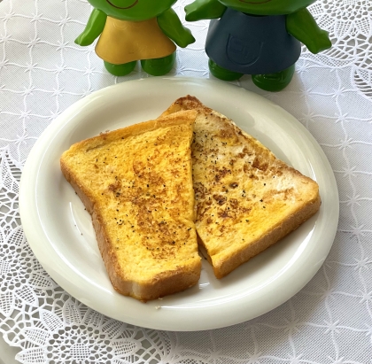 国産チーズの甘じょっぱいフレンチトースト