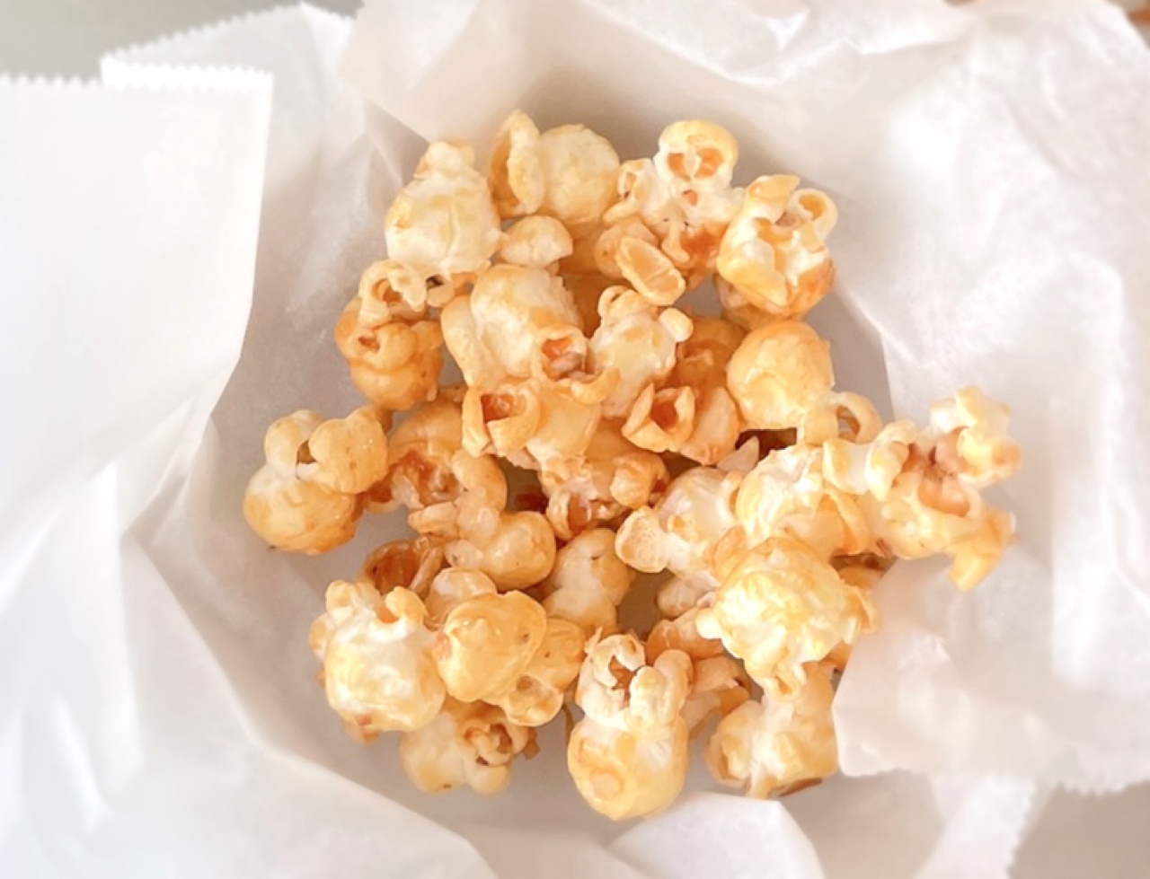 市販のポップコーンで！塩キャラメルポップコーン