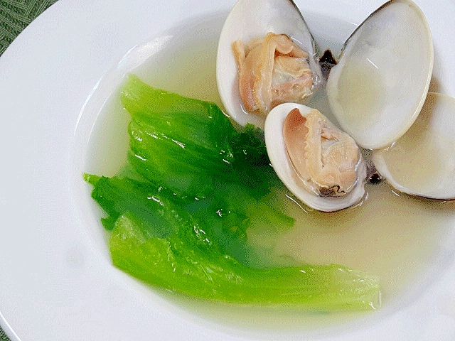 旨み凝縮 ハマグリとレタスのスープ レシピ 作り方 By Startrek 楽天レシピ