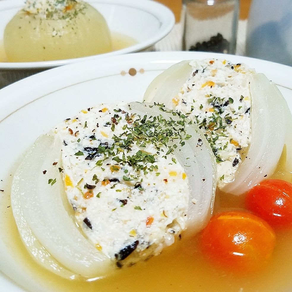 簡単ヘルシーダイエット★新玉の贅沢コンソメスープ