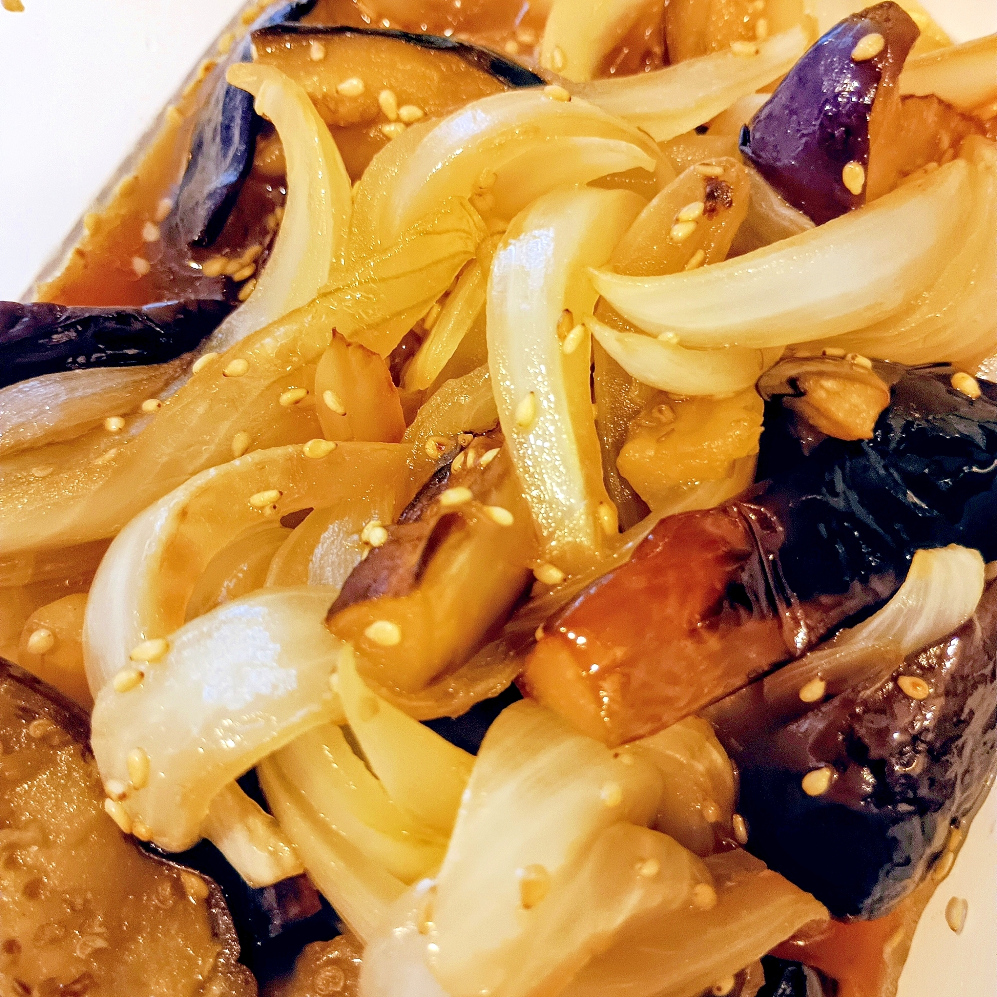 【節約おかず】茄子と新玉ねぎの南蛮漬け【簡単副菜】