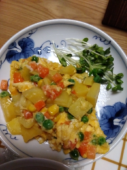 ホクホクじゃがいも入り♪オープンオムレツ