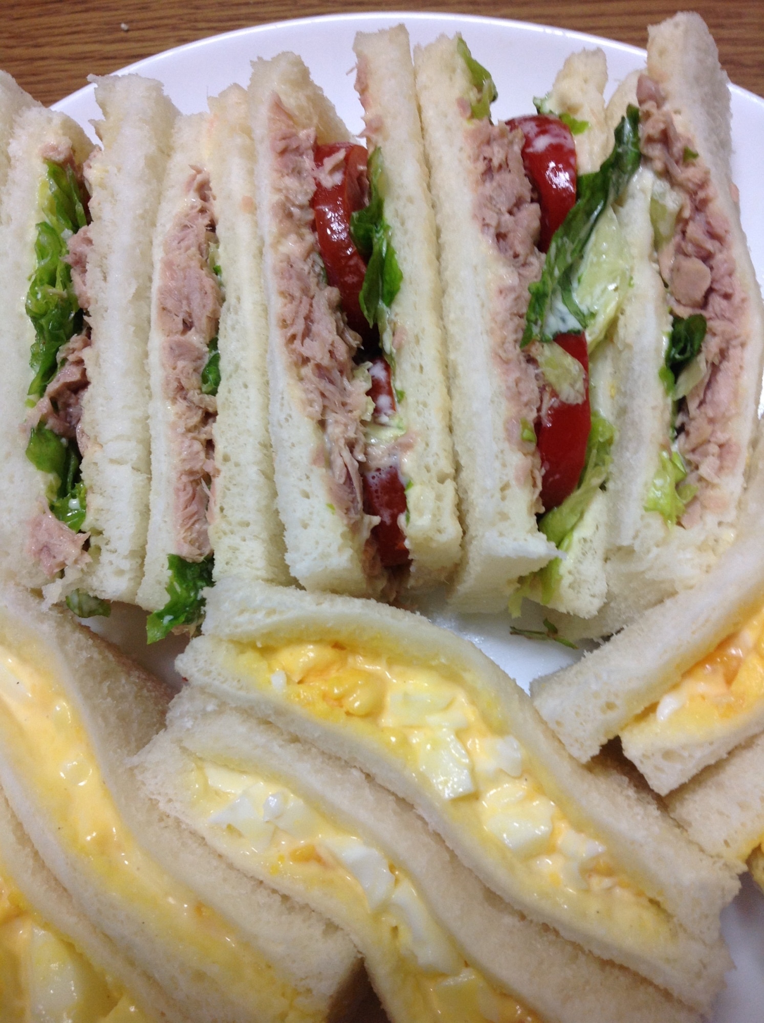 太鼓腹の野菜サンドイッチのレシピ