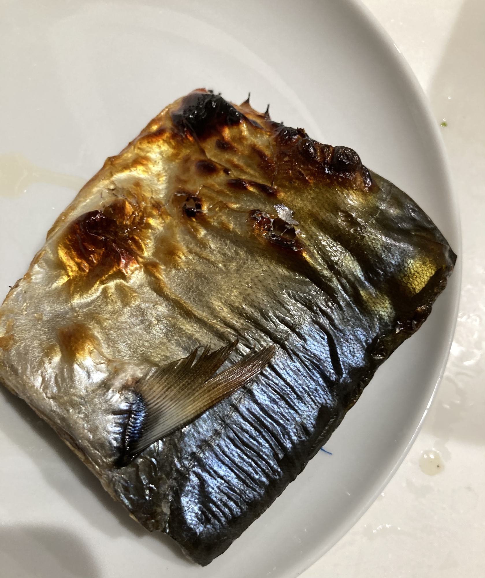 鯖の味噌漬けのこんがり焼き
