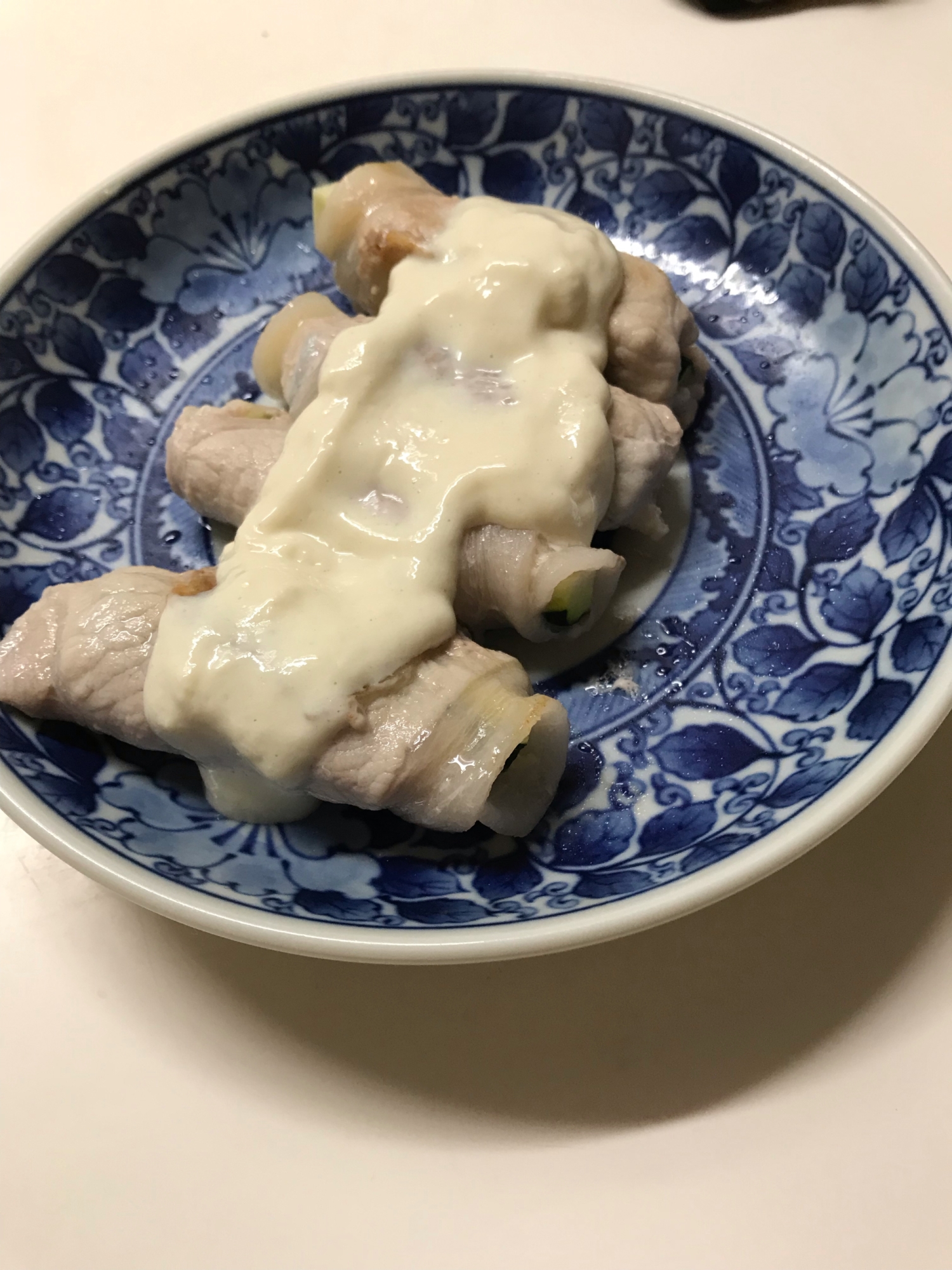 ズッキーニの肉巻き★豆腐ソース