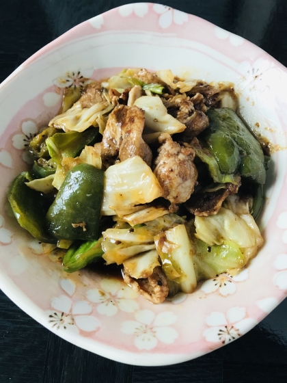 豚肉、キャベツを柔らかく作ることができました。
合わせ調味料の甘辛い味付けがご飯に良く合って、美味しかったです。