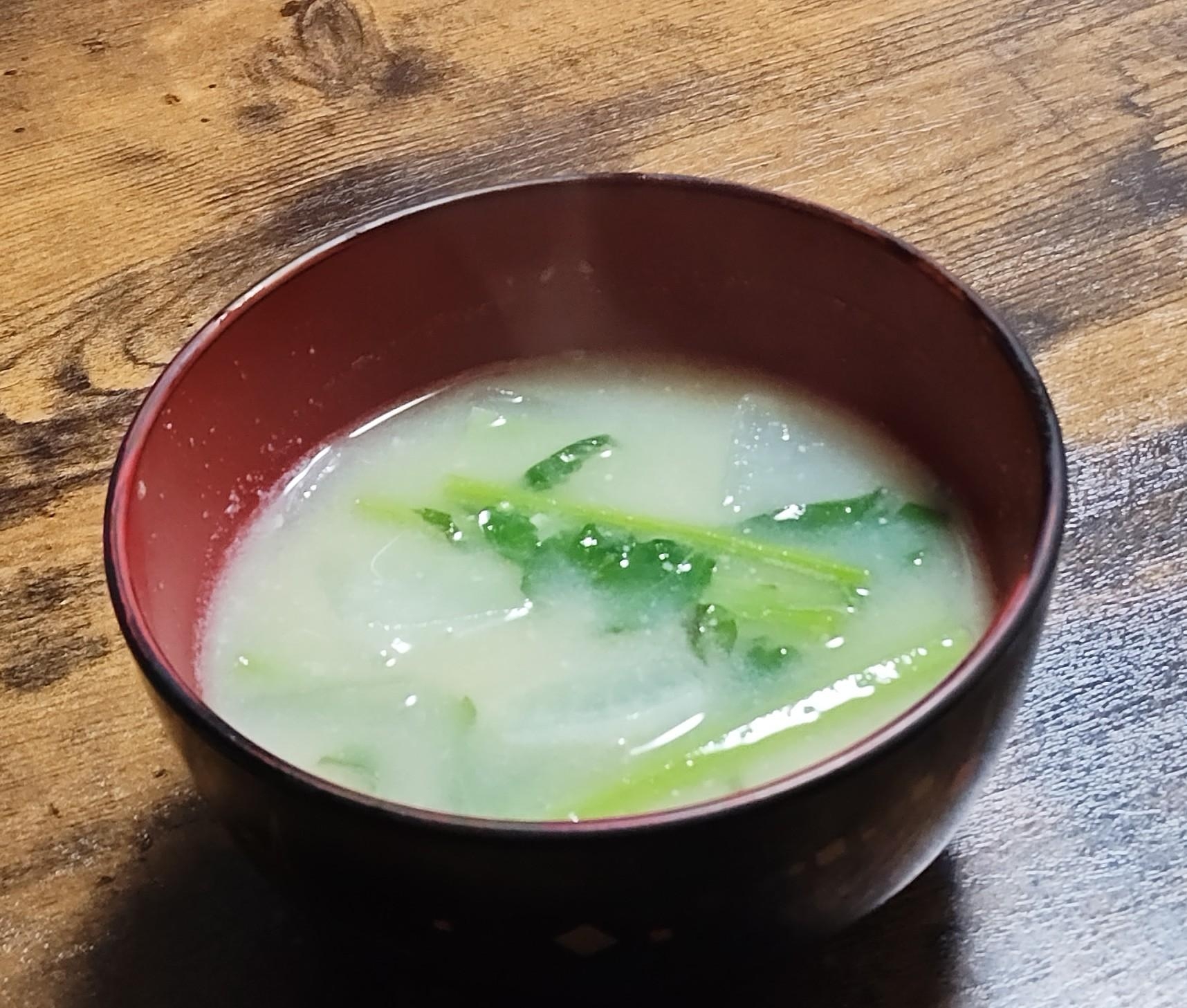 大根の葉De味噌汁