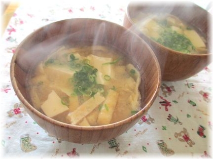 簡単！切干大根と納豆の味噌汁