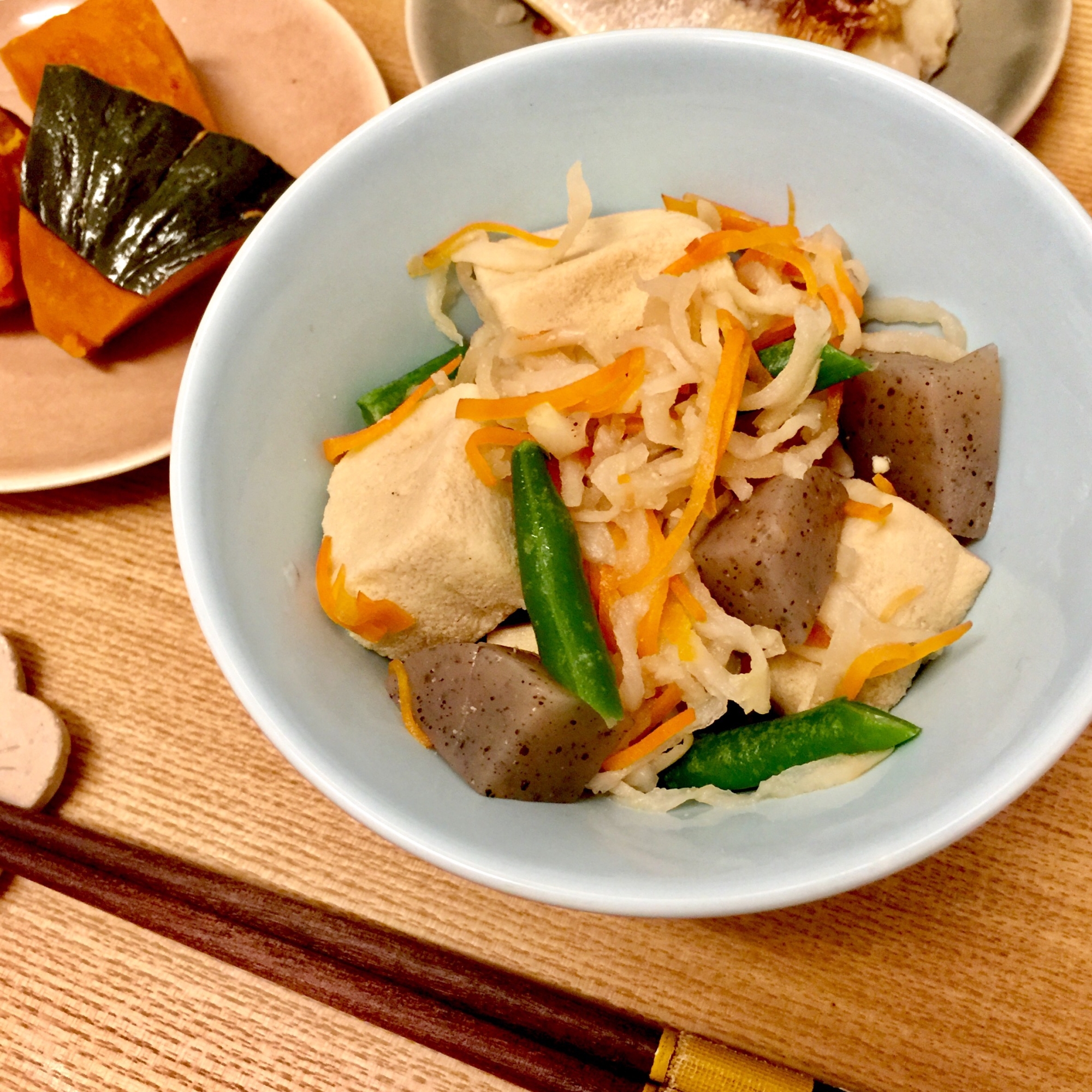 切り干し大根と高野豆腐の煮物