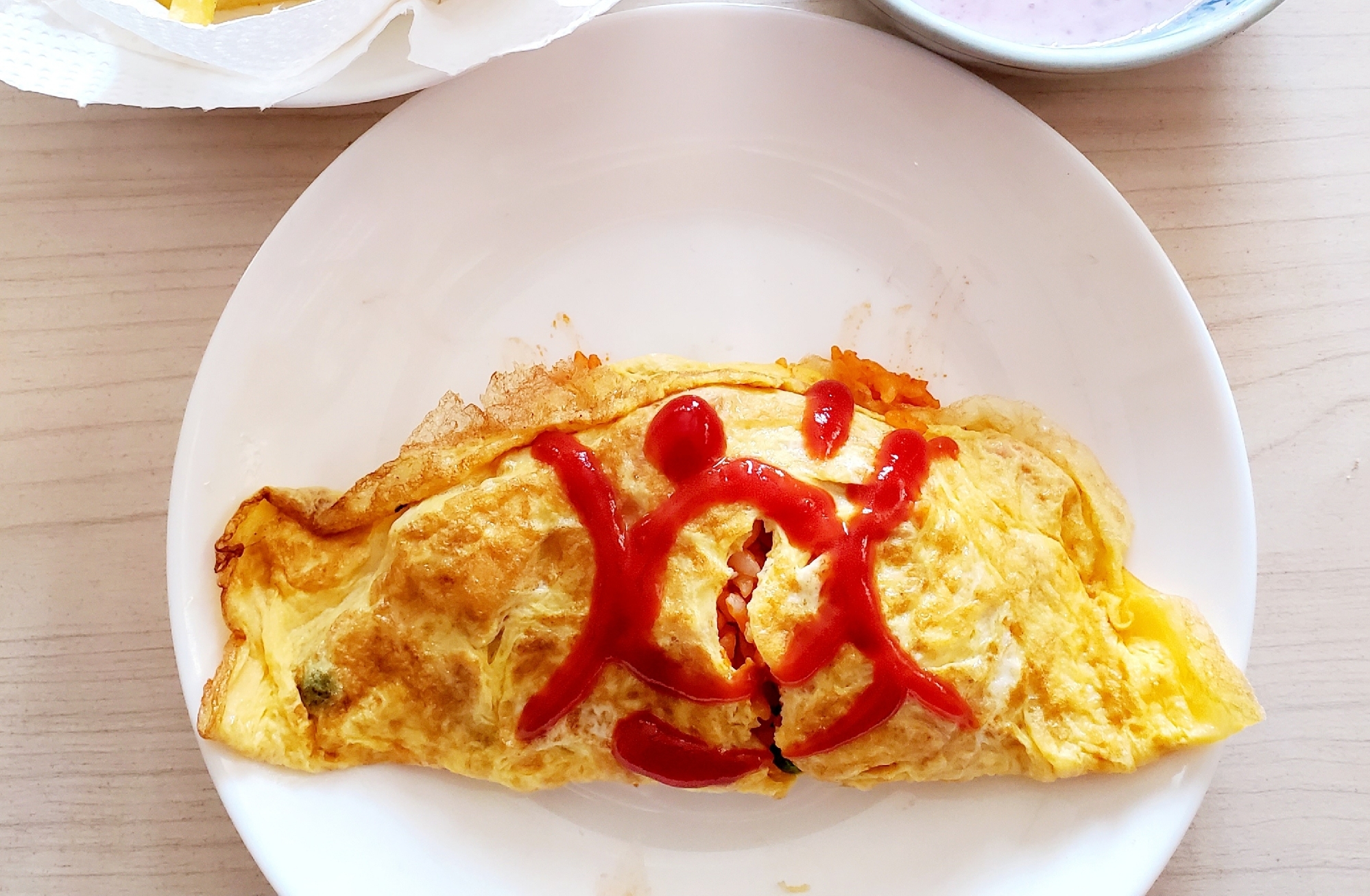 アンパンマンのオムライス レシピ 作り方 By ゆずみぃ 楽天レシピ