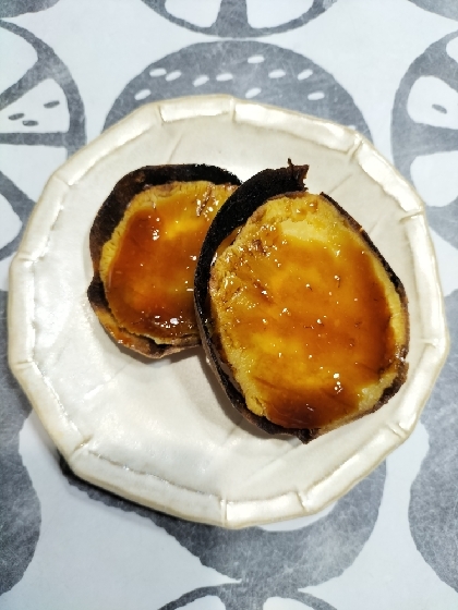 焼き芋に甘辛たれがけ✧˖°