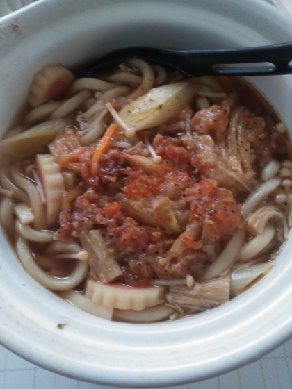 椎茸鍋焼きうどん