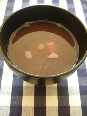 ぱぱっとまったりおやつ***餅入り おぜんざい