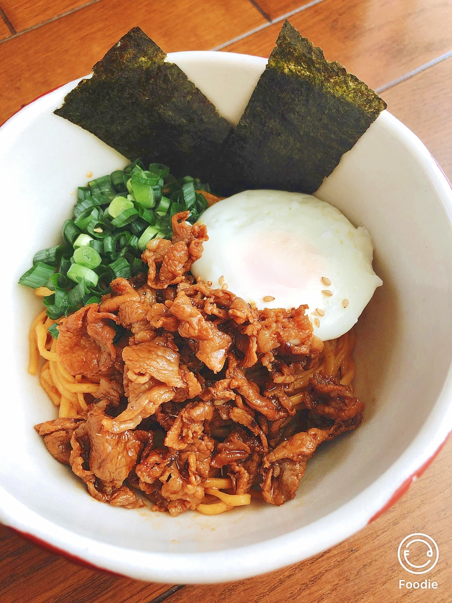 簡単！インスタントラーメンで油ソバ　ラ王味噌味編