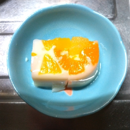 フルーツ牛乳寒天