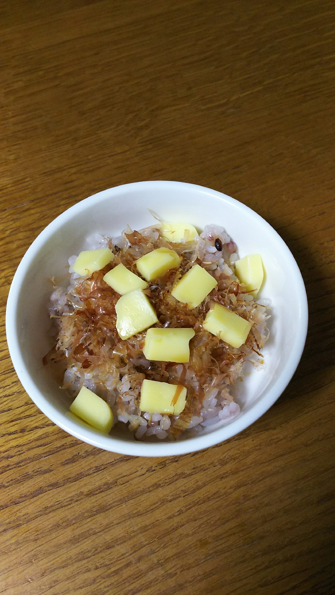 鰹節&チーズのめんつゆ雑穀ご飯