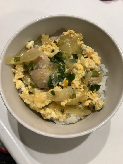 簡単☆めんつゆでつゆだくの親子丼