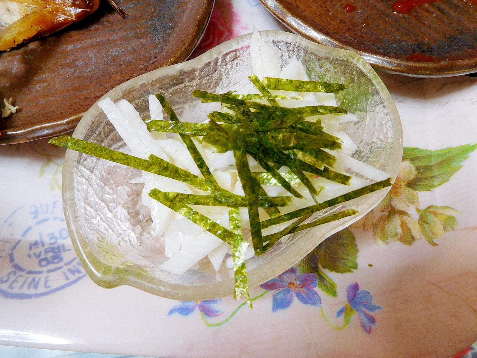 長芋と海苔の小鉢