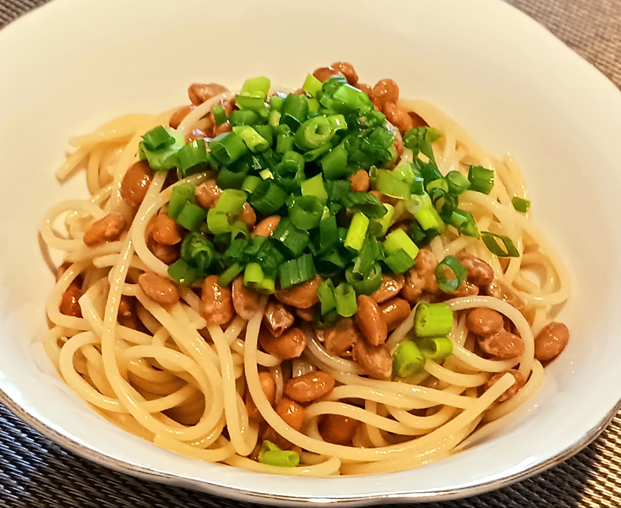 手抜きでも超おいしい☆納豆パスタ