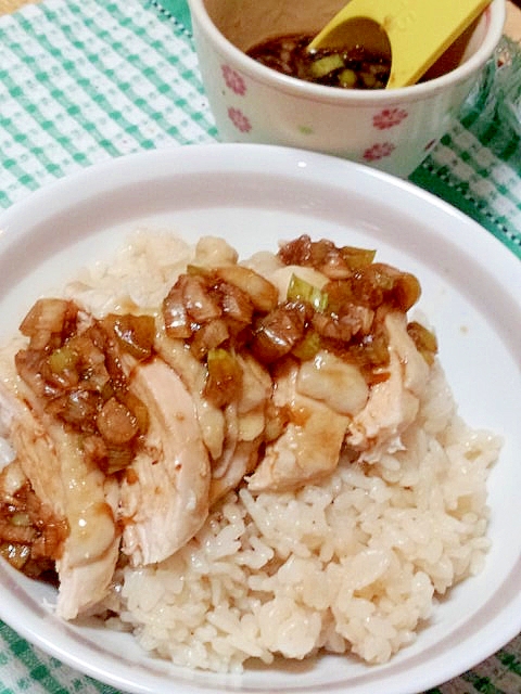 圧力鍋で☆なんちゃってシンガポール風チキンライス