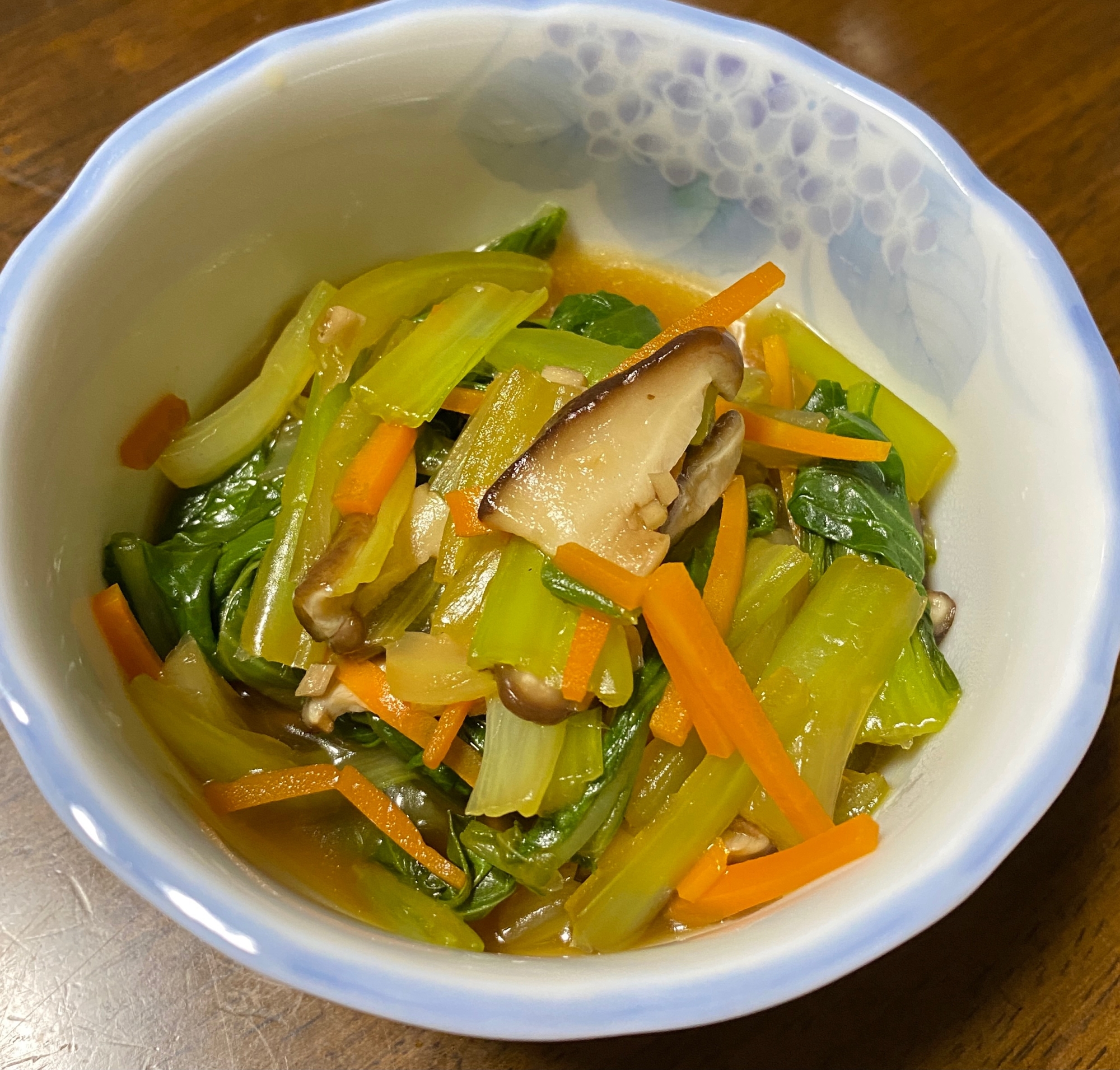 ホットクック◆チンゲン菜としいたけの煮物