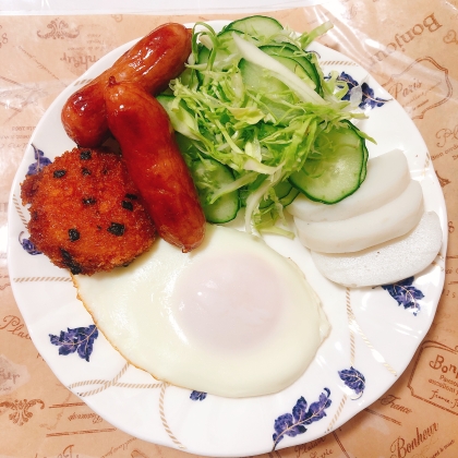 超簡単！残った唐揚げDeレタスサラダ！