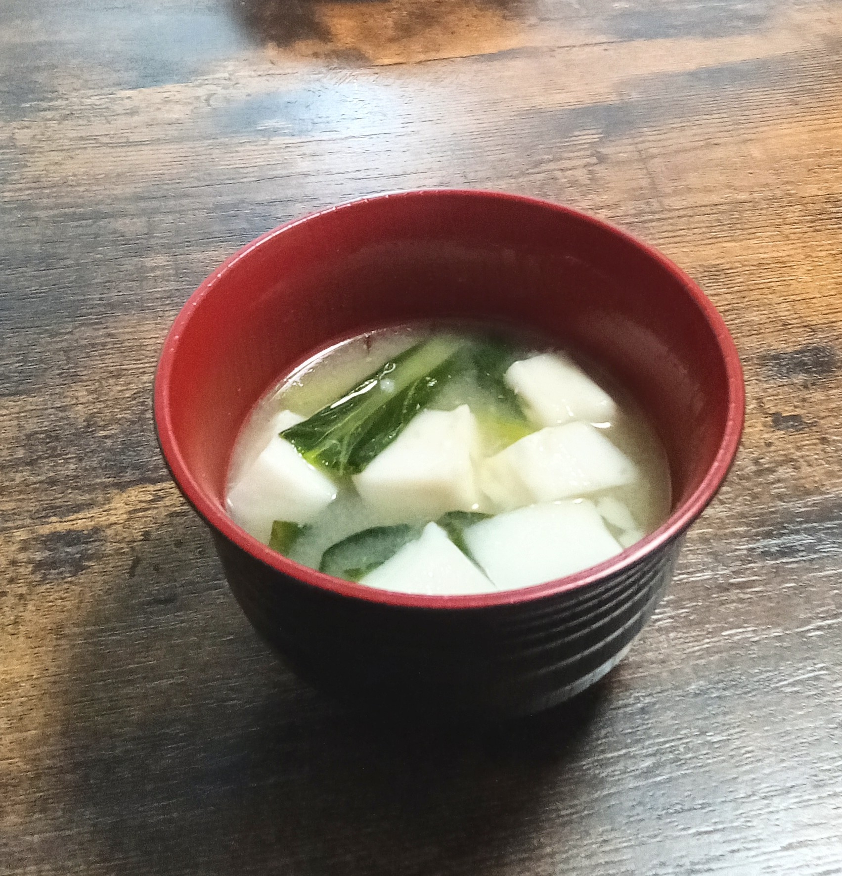 はんぺんと小松菜De味噌汁〜今日も簡単〜