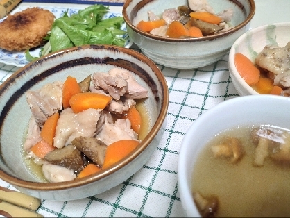 お弁当にも❤新ごぼう＆鶏もも肉の煮物♪（人参）