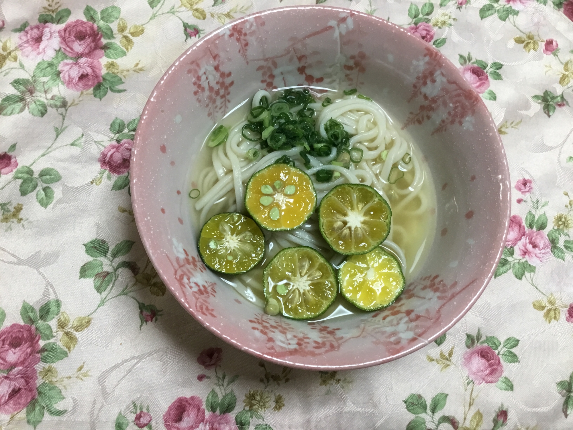 沖縄で食べたシークワーサーうどん