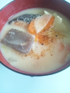 酒粕汁　（我が家の味）