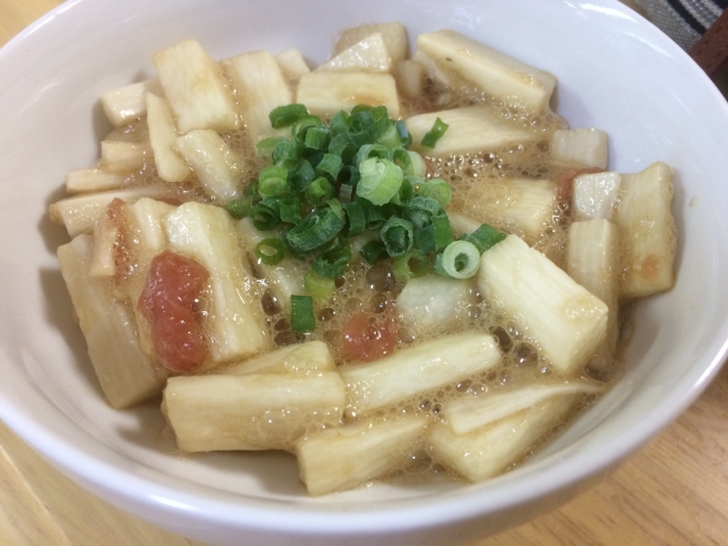 簡単☆おつまみ☆山芋短冊梅肉和え