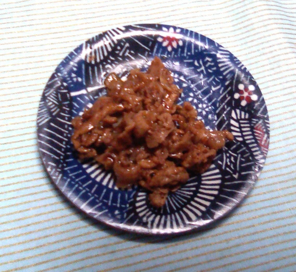 豚肉の甘辛炒め
