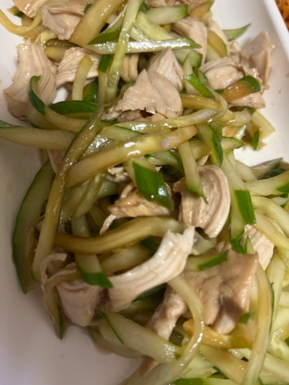 ささみときゅうりの中華風酢の物